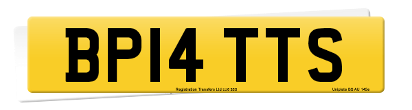 Registration number BP14 TTS